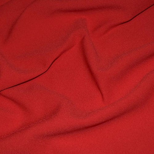 3 1/4 YD PC-Classic Red Famous Designer Crepe Back Satin Fabric