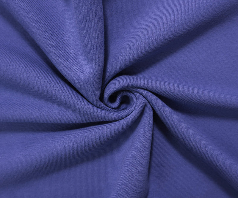 Blue 16 oz. Cotton Heavy Sweatshirt Fleece Knit Fabric
