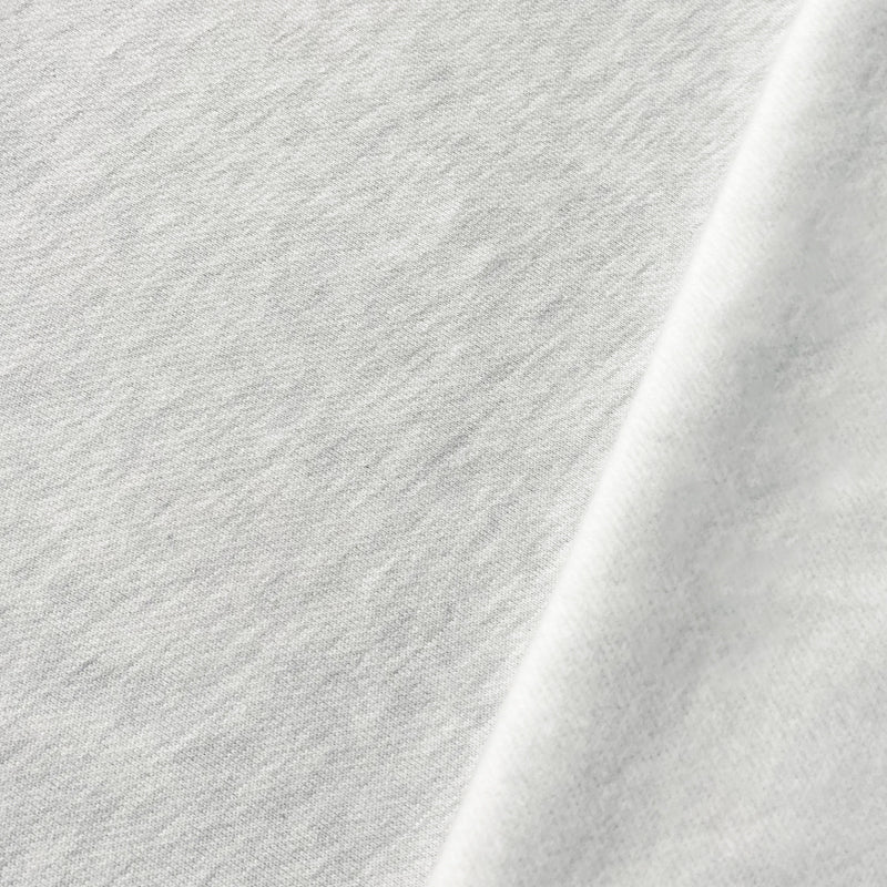 Heather Gray 17 oz. Cotton Heavy Sweatshirt Fleece Knit Fabric