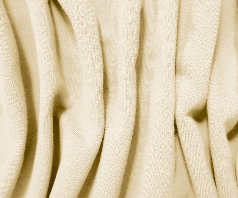 Light Beige 15 oz. Cotton Heavy Sweatshirt Fleece Knit Fabric