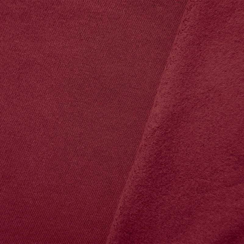 Red 15 oz. Cotton Heavy Sweatshirt Fleece Knit Fabric