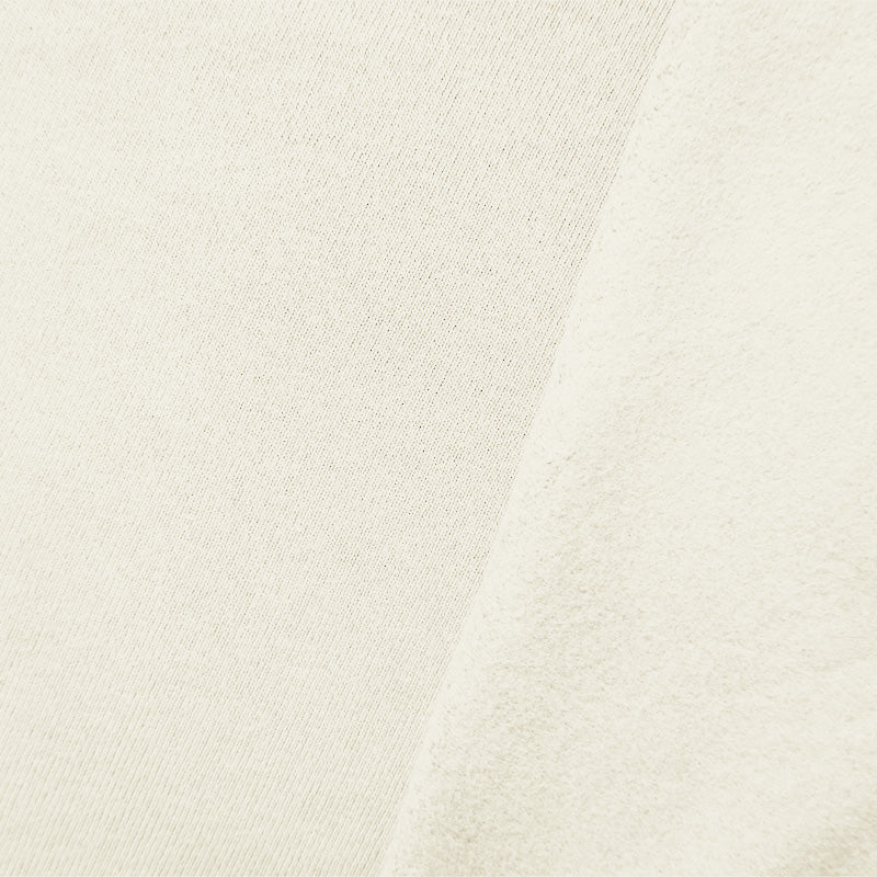 White 16 oz. Cotton Heavy Sweatshirt Fleece Knit Fabric