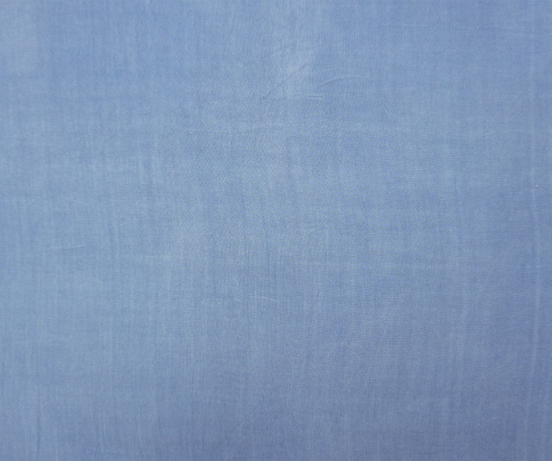 Blue Rayon Solid Challis Woven Fabric