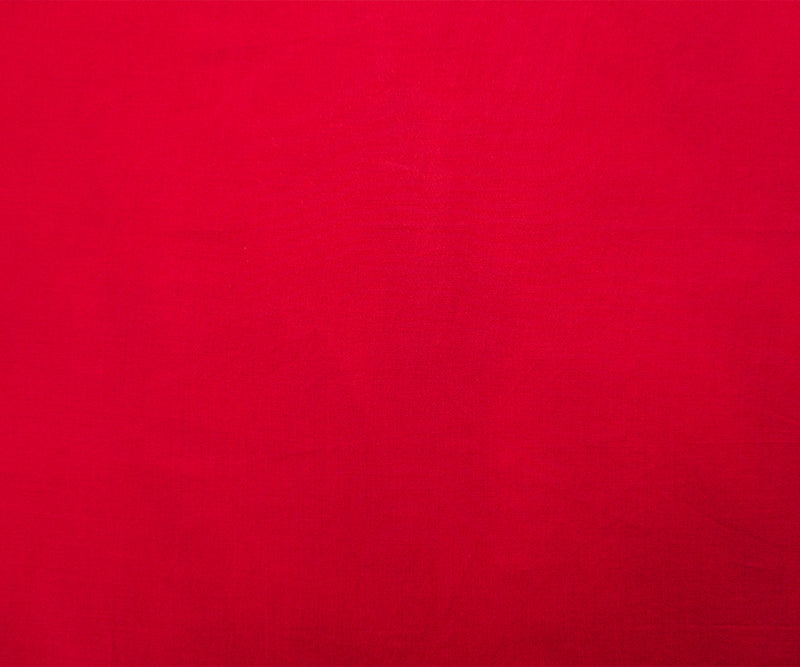 Red Rayon Solid Challis Woven Fabric