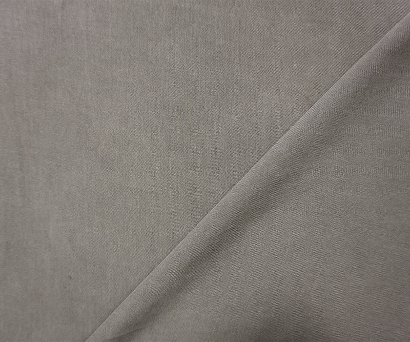 Gray Rayon Solid Challis Woven Fabric