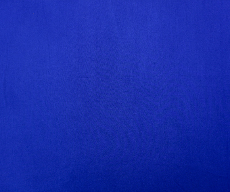 Blue Rayon Solid Challis Woven Fabric