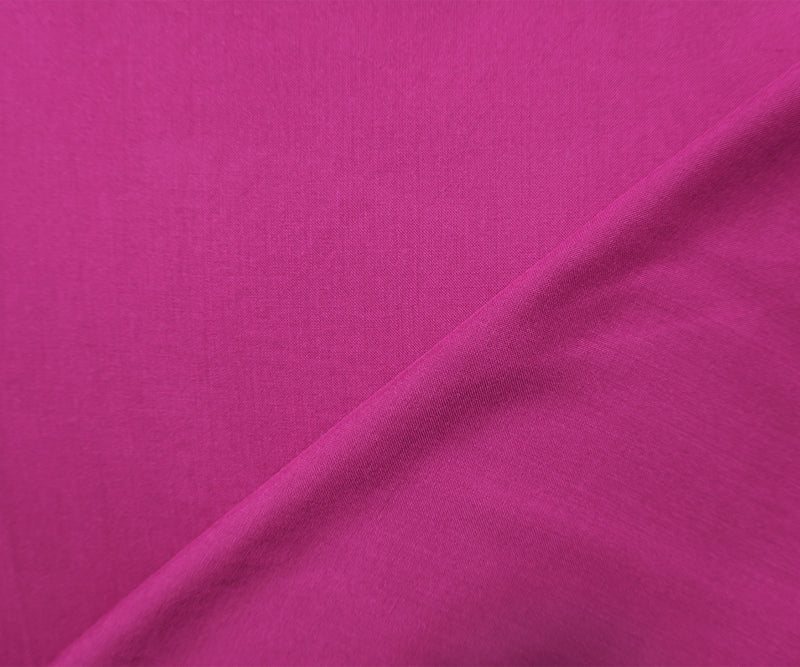 Magenta Purple Rayon Solid Challis Woven Fabric