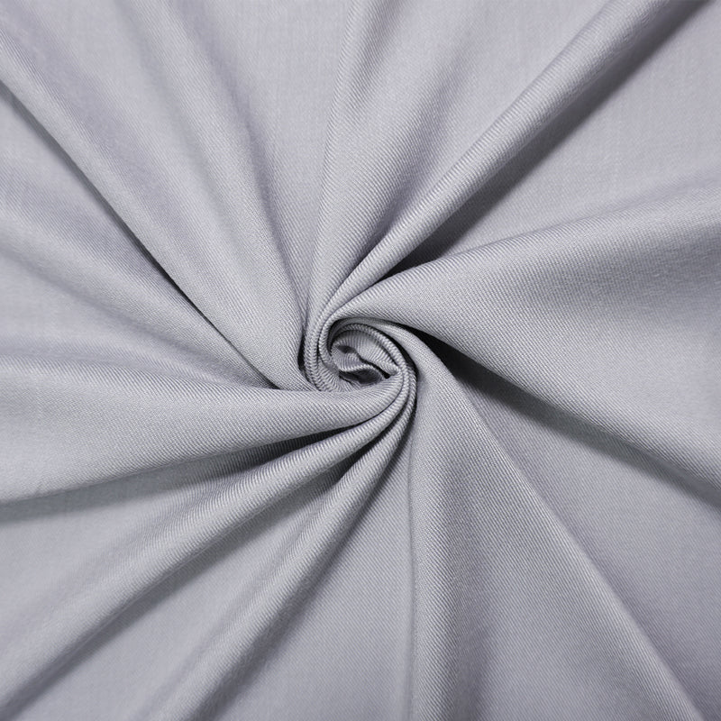 Gray Rayon Solid Twill Woven Fabric