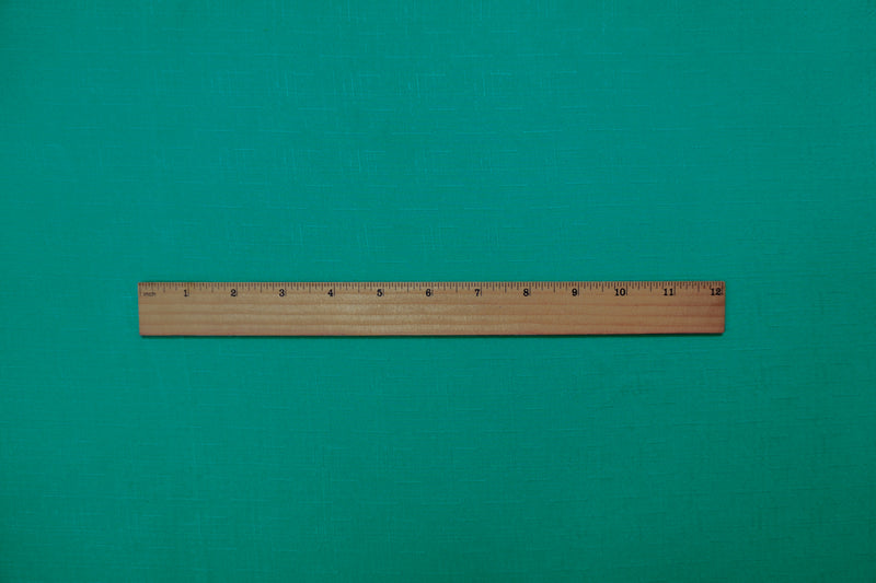 Turquoise Rayon Solid Cross Hatch Linen-Look Challis Woven Fabric