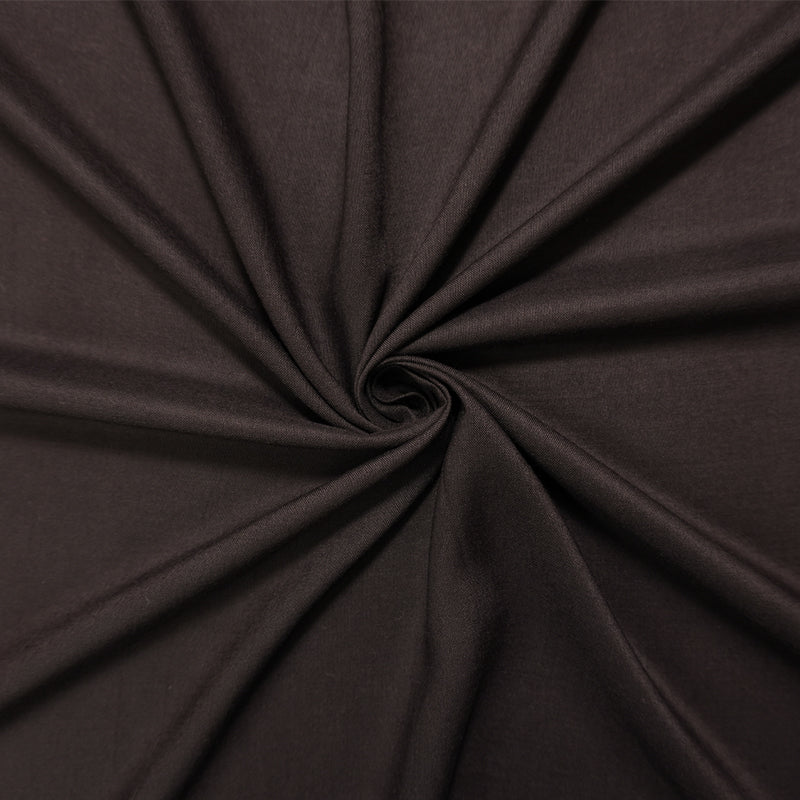 Brown Rayon Solid Challis Woven Fabric