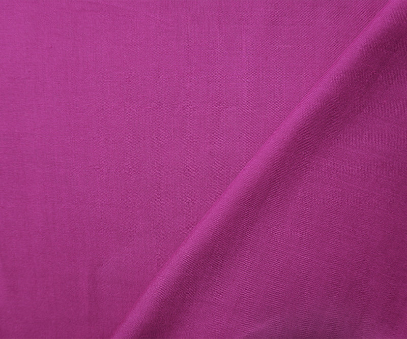 Purple Rayon Solid Challis Woven Fabric