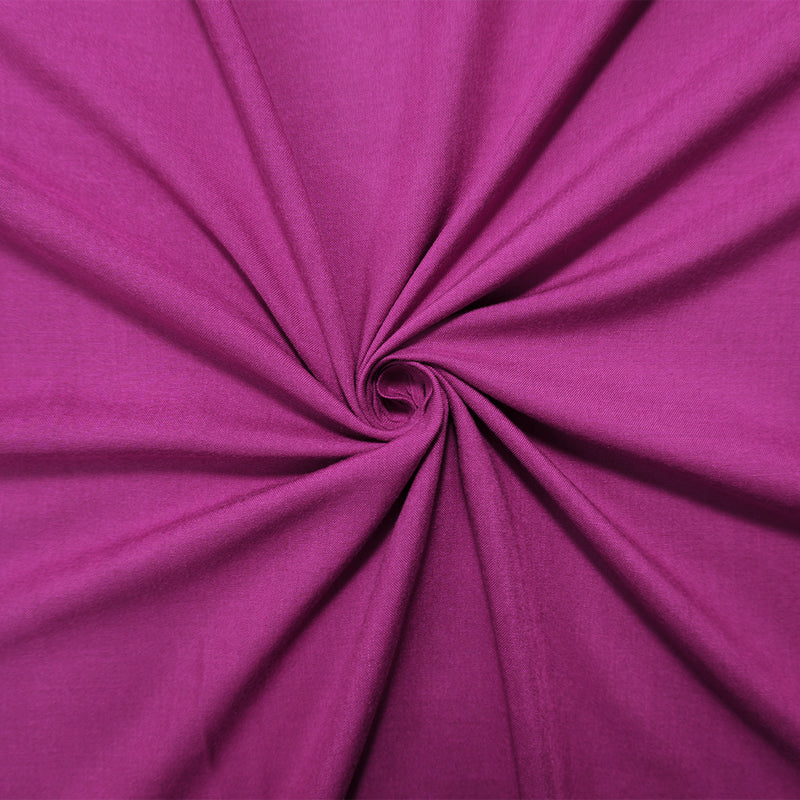 Purple Rayon Solid Challis Woven Fabric