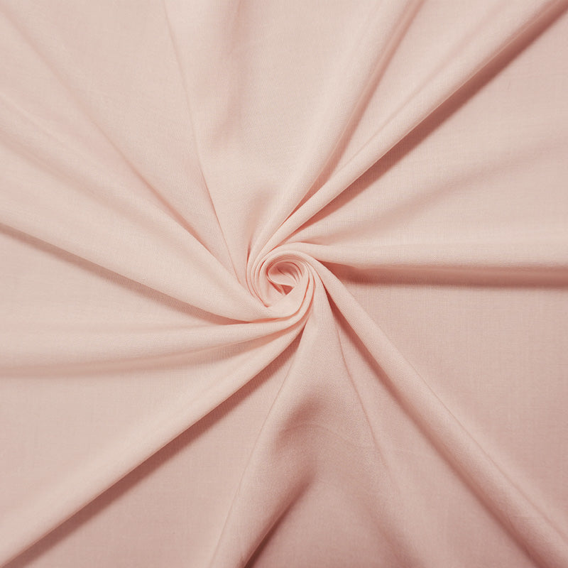 Light Pink Rayon Solid Challis Woven Fabric