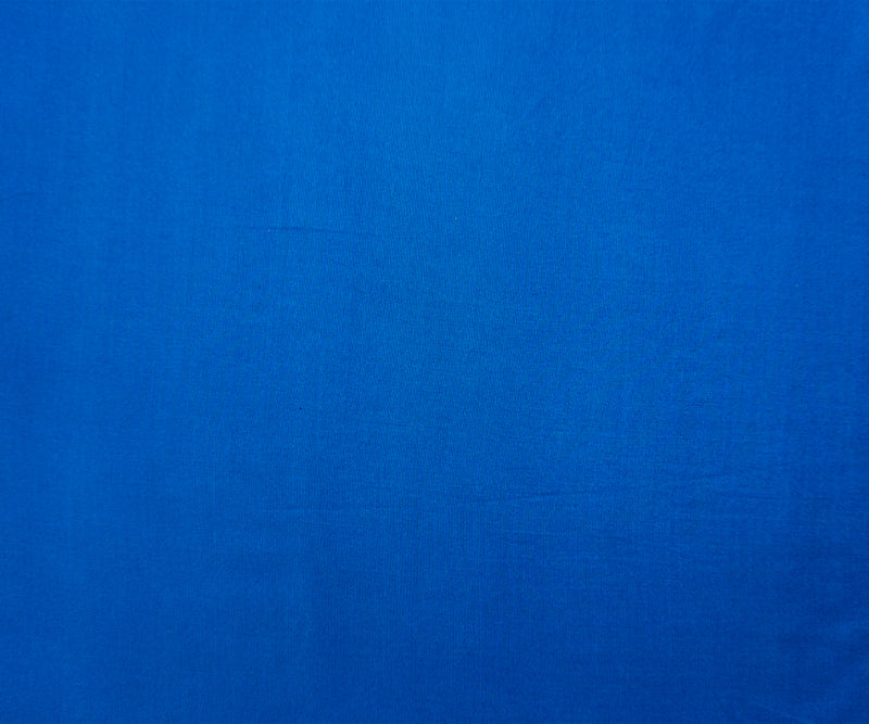 Aegean Blue Rayon Solid Challis Woven Fabric