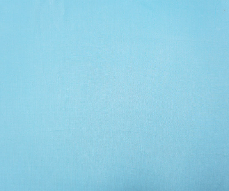 Light Blue Rayon Solid Challis Woven Fabric