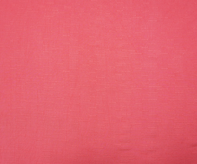 Pink Rayon Slub Linen-Look Challis Woven Fabric