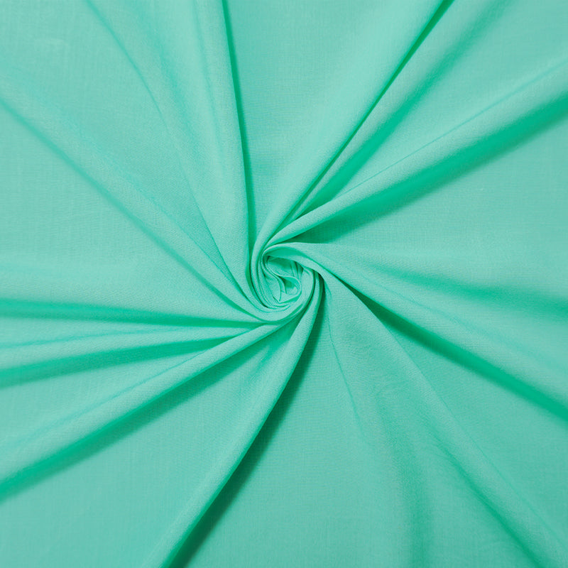 Light Green Rayon Solid Challis Woven Fabric