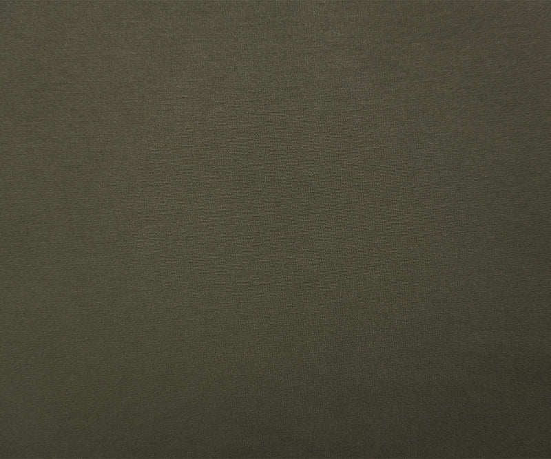 Deep Green Nylon Blend Stretch Solid Ponte De Roma Double Knit Fabric