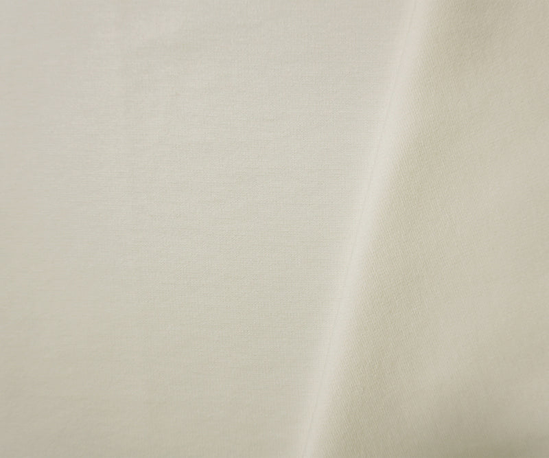 2 YD PC-Off-White Nylon Blend Stretch Solid Ponte De Roma Double Knit Fabric