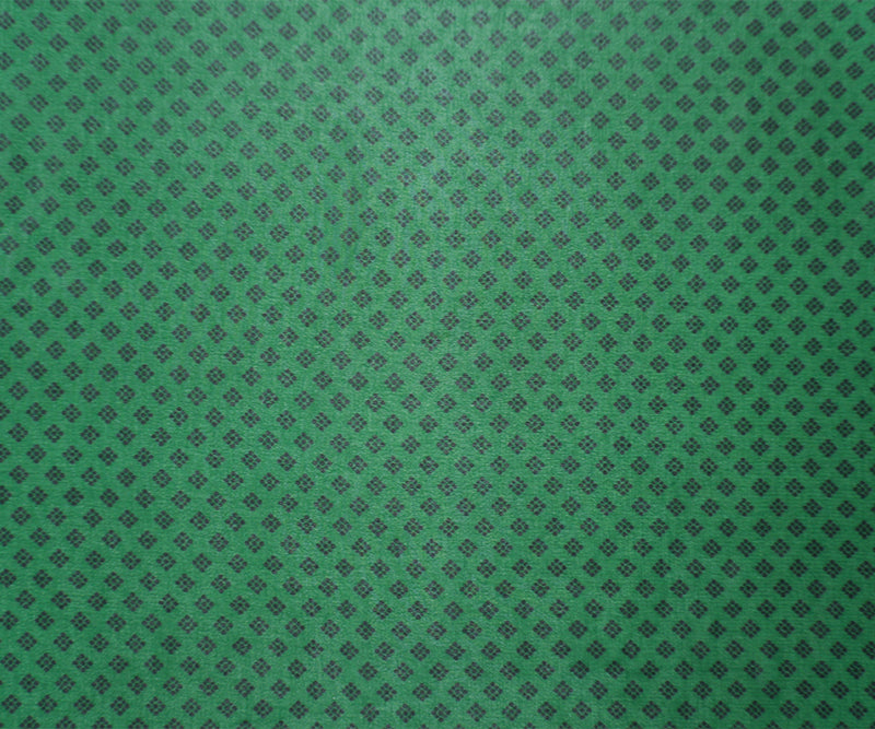 Green-Black Poly Diamond Printed Chiffon Woven Fabric