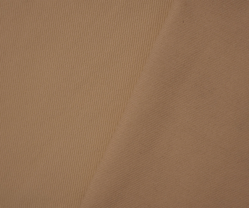Cream Brown 11 oz. Cotton Solid Twill Bull Denim Woven Fabric