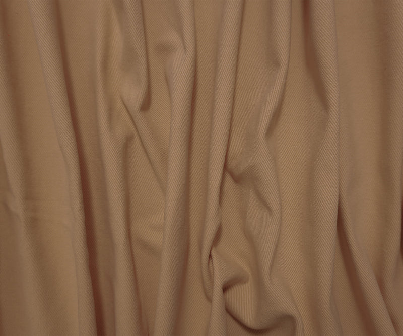 Cream Brown 11 oz. Cotton Solid Twill Bull Denim Woven Fabric