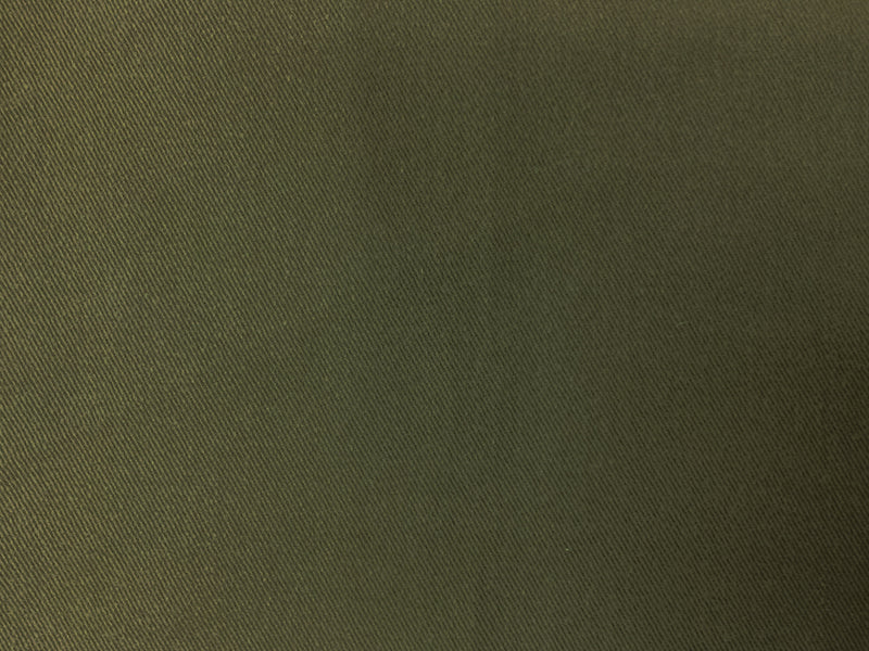 Army Green 10 oz. Cotton Brushed Face Bull Denim Woven Fabric