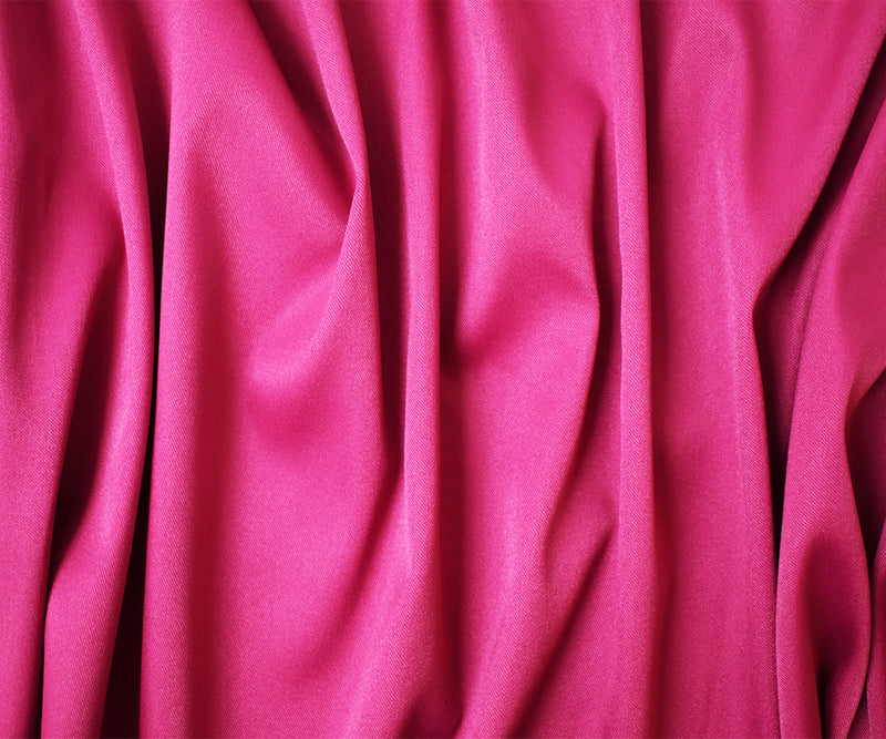 Pink Poly Spandex Stretch Solid Stretch Lamour Woven Fabric