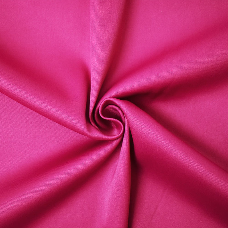 Pink Poly Spandex Stretch Solid Stretch Lamour Woven Fabric