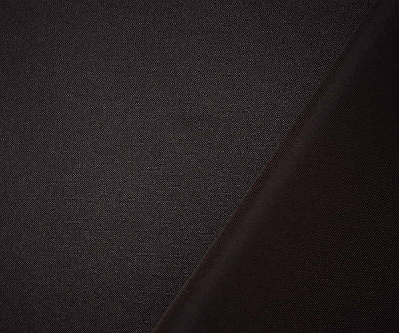 Deep Brown Poly Spandex Stretch Solid Stretch Lamour Woven Fabric