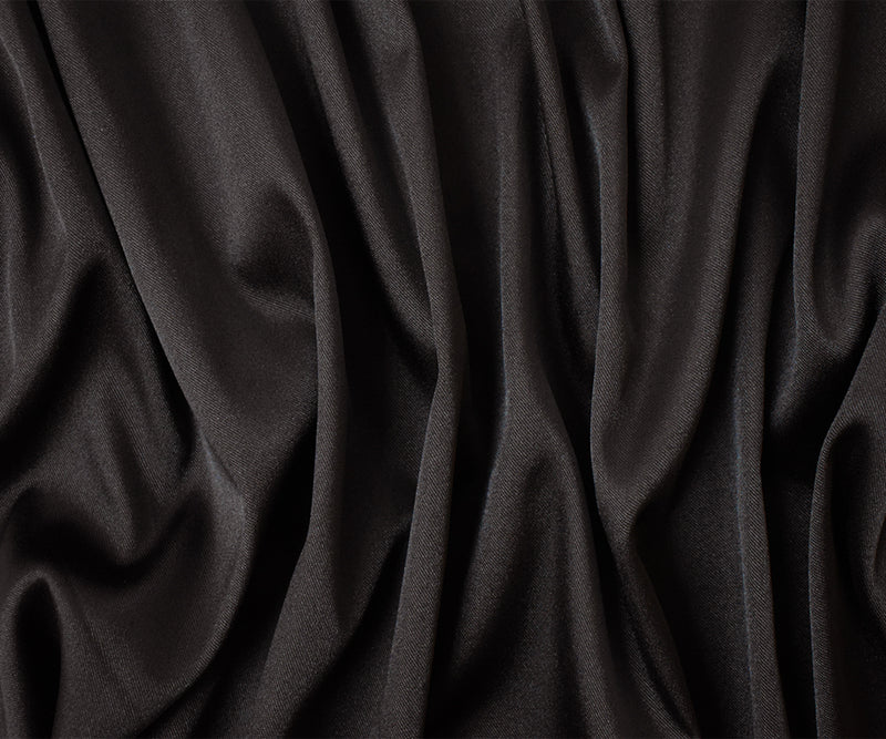 Deep Brown Poly Spandex Stretch Solid Stretch Lamour Woven Fabric