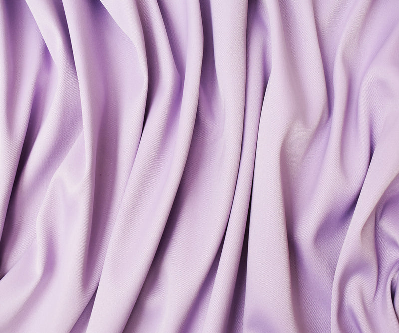 Pastel Purple Poly Spandex Solid Stretch Lamour Woven Fabric