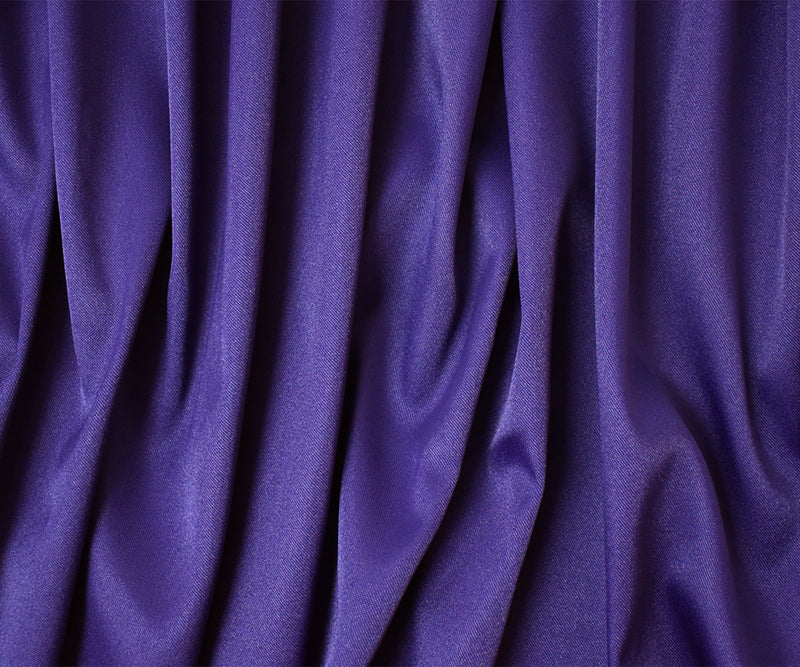 Dark Indigo Blue Poly Spandex Solid Stretch Lamour Woven Fabric