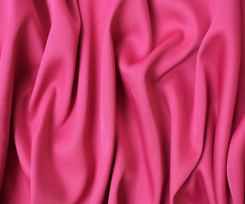 Pink Poly Spandex Stretch Solid Stretch Lamour Woven Fabric