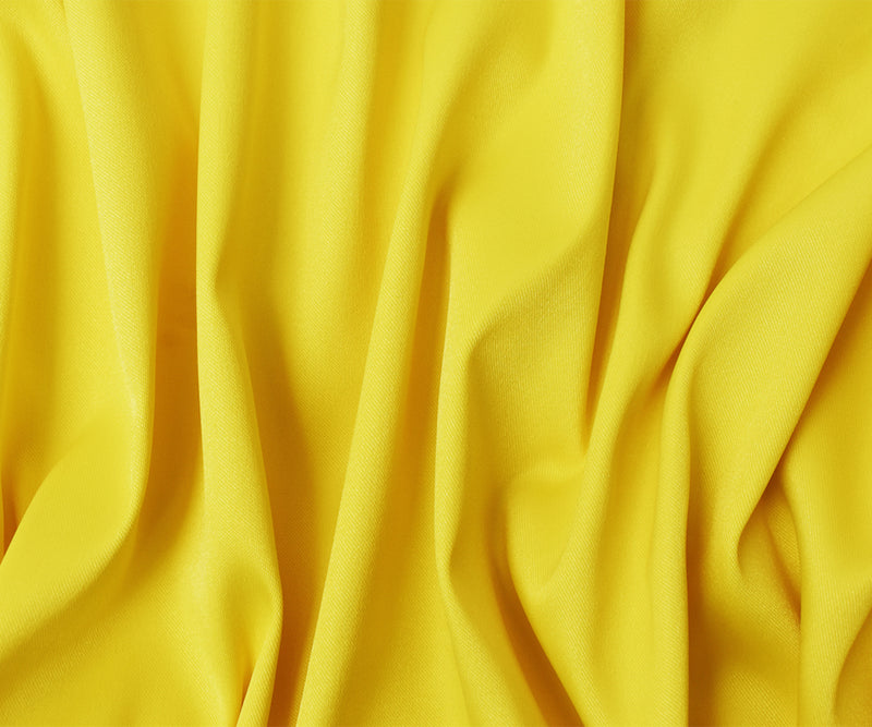 Yellow Poly Spandex Stretch Solid Stretch Lamour Woven Fabric