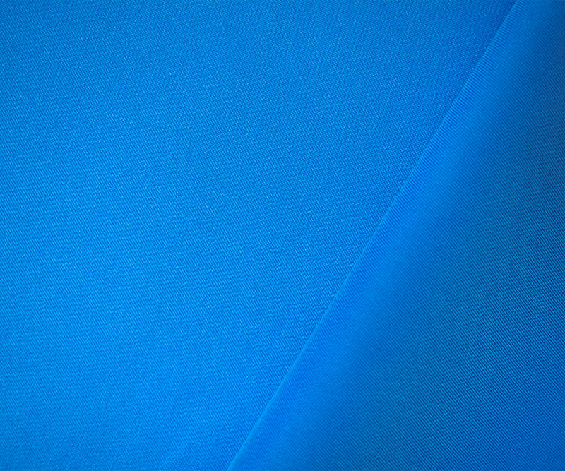 Blue Poly Spandex Stretch Solid Stretch Lamour Woven Fabric