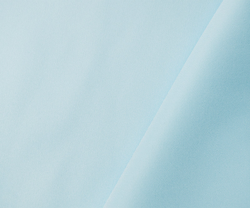 Light Blue Poly Spandex Stretch Solid Stretch Lamour Woven Fabric