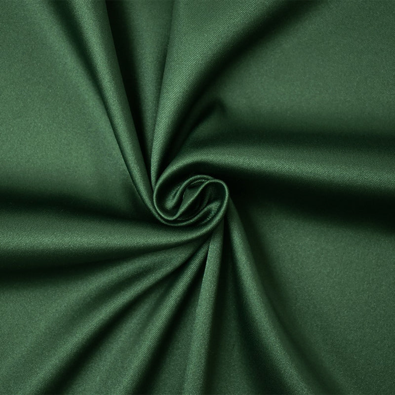 Dark Green Poly Spandex Stretch Solid Stretch Lamour Woven Fabric