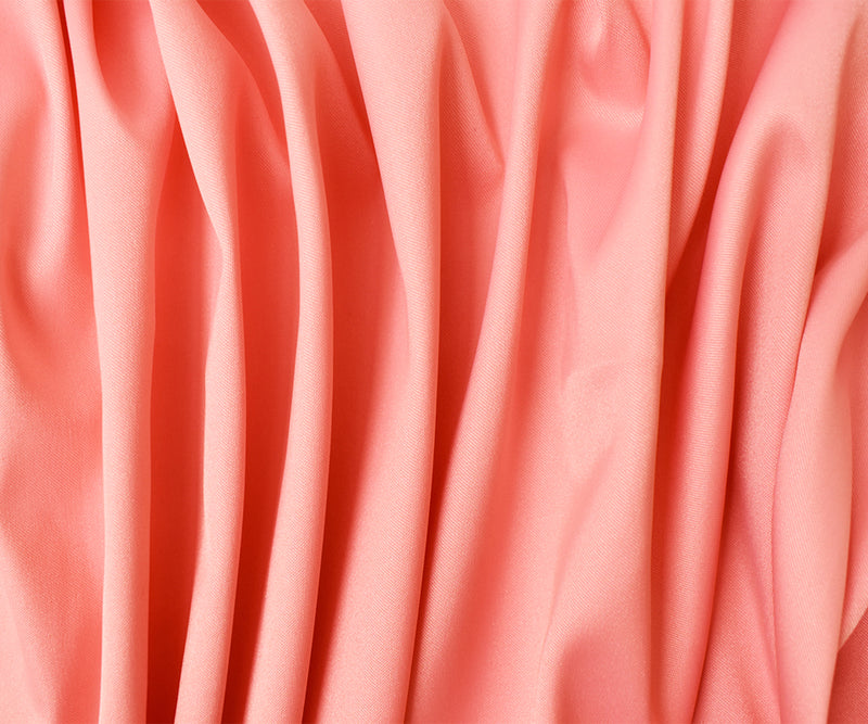 Apricot Pink Poly Spandex Stretch Solid Stretch Lamour Woven Fabric