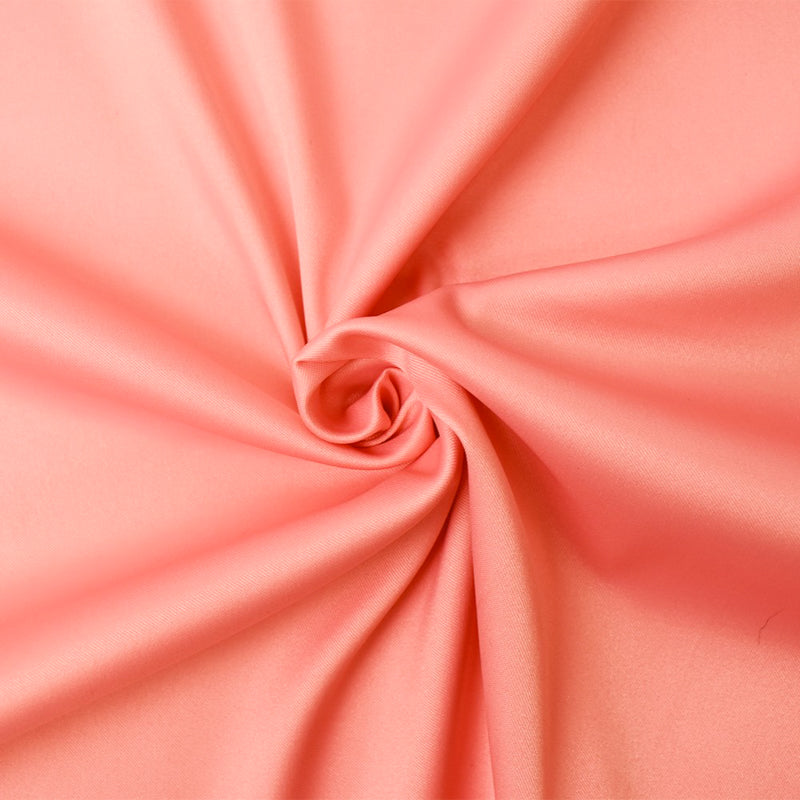 Apricot Pink Poly Spandex Stretch Solid Stretch Lamour Woven Fabric