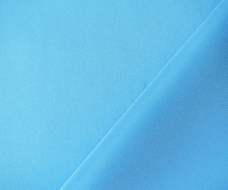 Sky Blue Poly Spandex Stretch Solid Stretch Lamour Woven Fabric