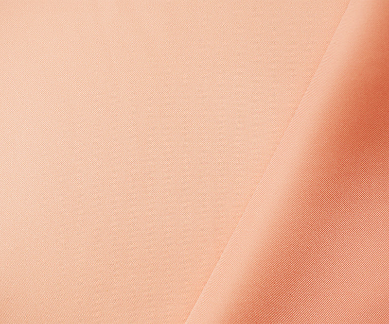 Light Peach Poly Spandex Stretch Solid Stretch Lamour Woven Fabric