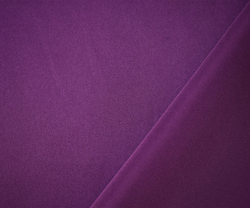 Deep Purple Poly Spandex Solid Stretch Lamour Woven Fabric