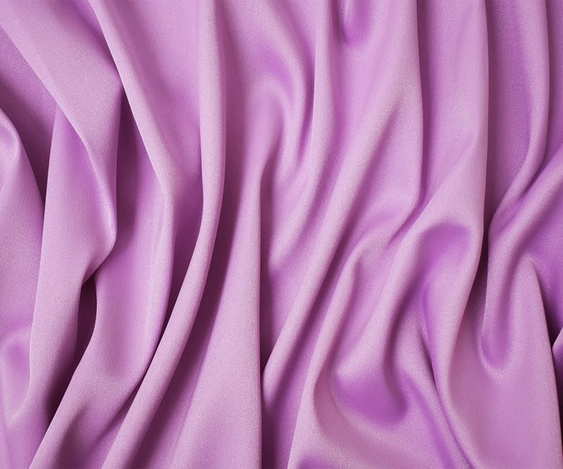 Light Purple Poly Spandex Solid Stretch Lamour Woven Fabric