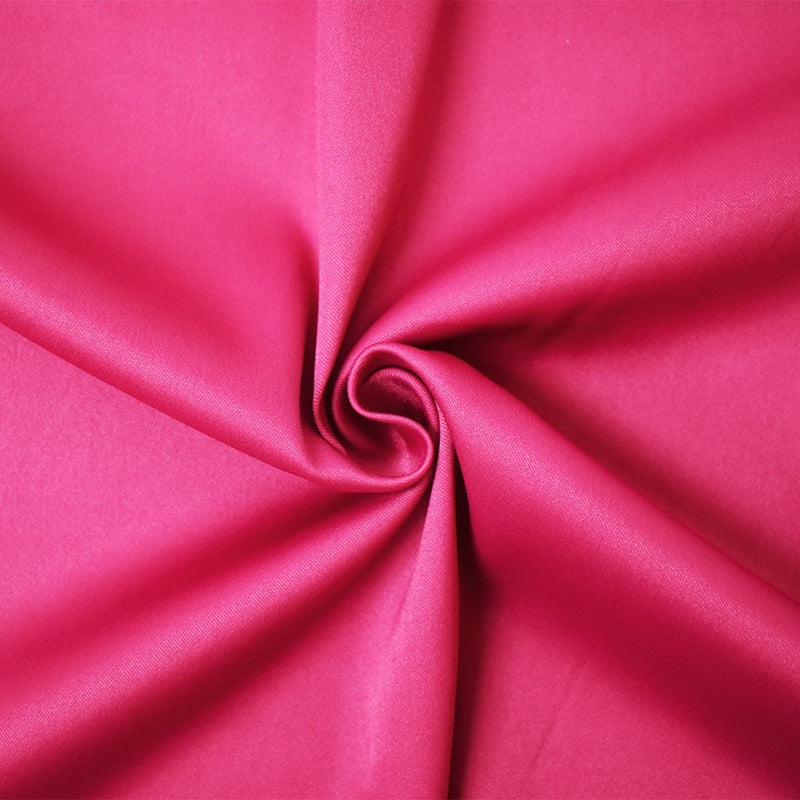Pink Poly Spandex Stretch Solid Stretch Lamour Woven Fabric
