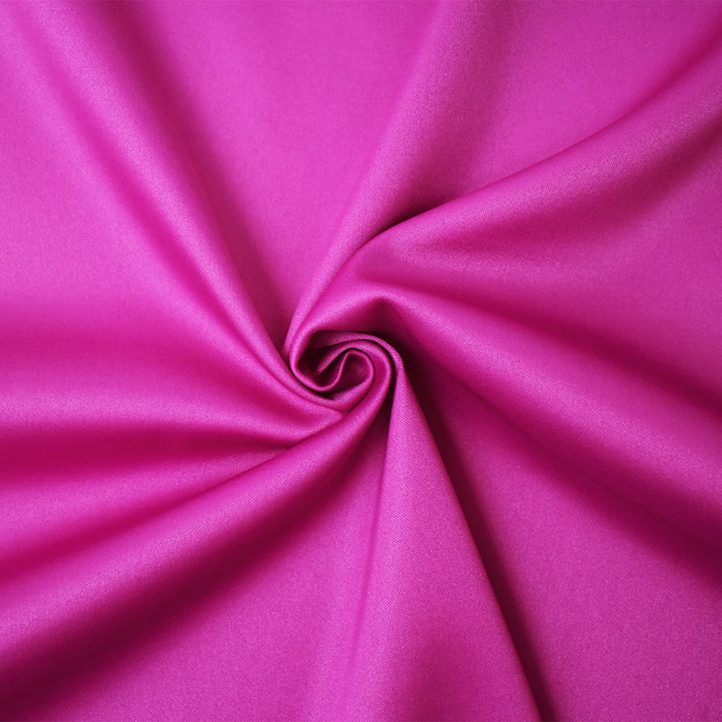 Fuchsia Purple Poly Spandex Solid Stretch Lamour Woven Fabric