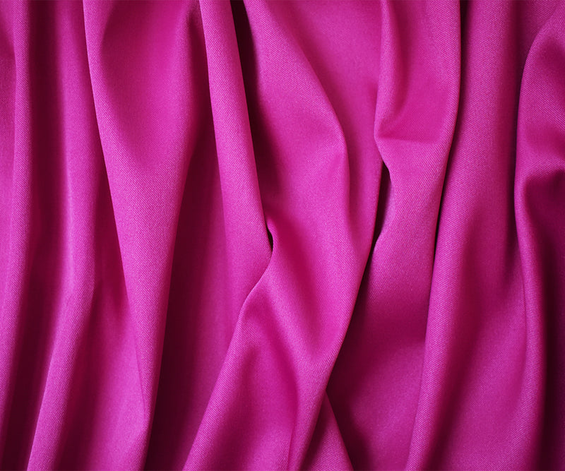 Fuchsia Purple Poly Spandex Solid Stretch Lamour Woven Fabric