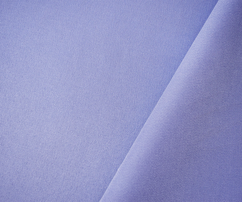 Blue Poly Spandex Stretch Solid Stretch Lamour Woven Fabric