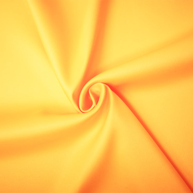 Yellow Poly Spandex Stretch Solid Stretch Lamour Woven Fabric