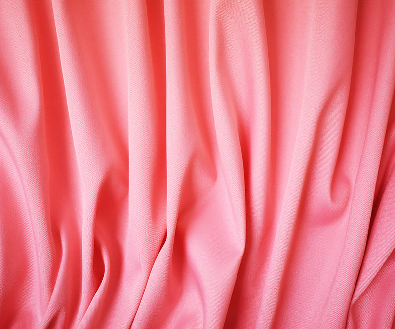 3 1/2 YD PC-Pink Poly Spandex Stretch Solid Stretch Lamour Woven Fabric